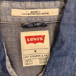 Men’s modern fit jean shirt